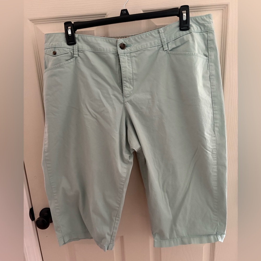 Lee Women’s Mint Green Flat Front Shorts